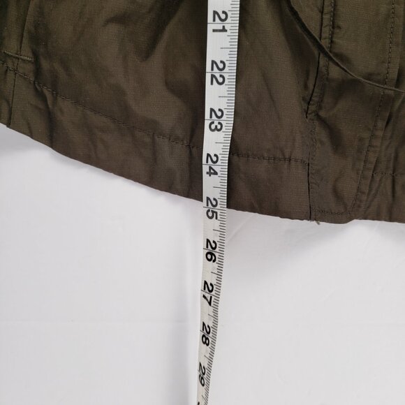 COLE HAAN Sz PXS Olive Green Jacket Adjustable Women Petite Pockets Utility Coat - Picture 15 of 15